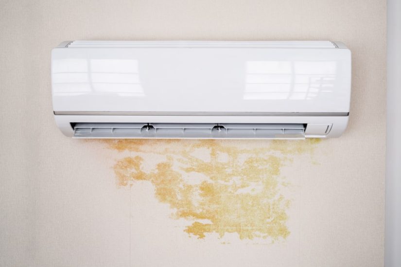 Photo of leaking air conditioner